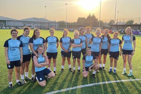 Capital Law, based in Cardiff, is a prominent supporter of girls and women’s football, sponsoring Cardiff City’s Zoe Atkins and having its logo on the training kits